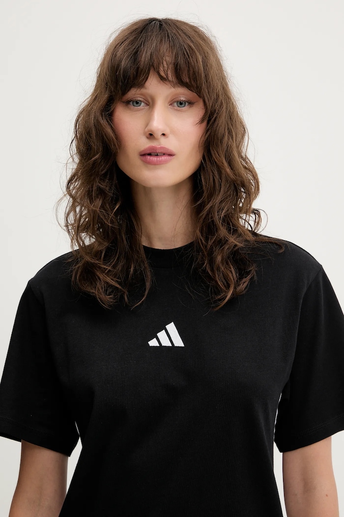 adidas t-shirt in cotone Essentials nero JD0846