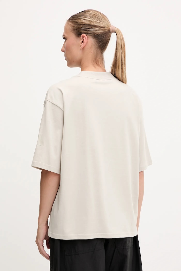 Odzież adidas t-shirt bawełniany Essentials JE0001 beżowy