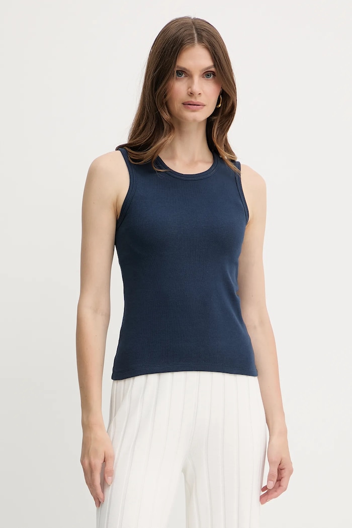 Топ MM by Max Mara TONDO вталена тъмносин 2526946017600