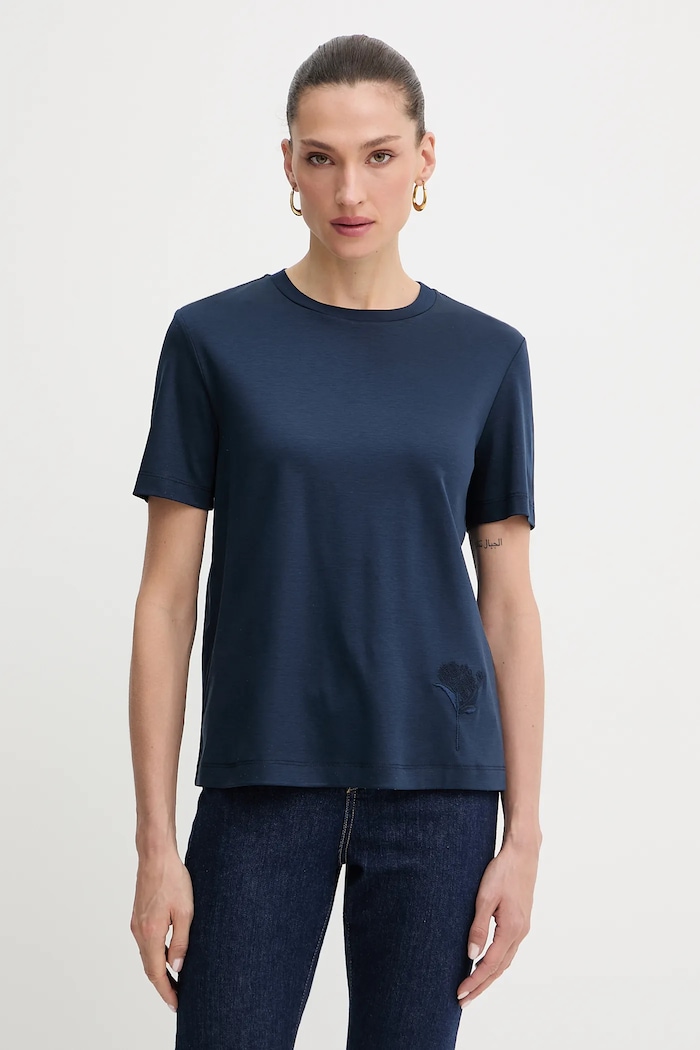 Тениска MM by Max Mara COMODO щампа тъмносин 2526946027600