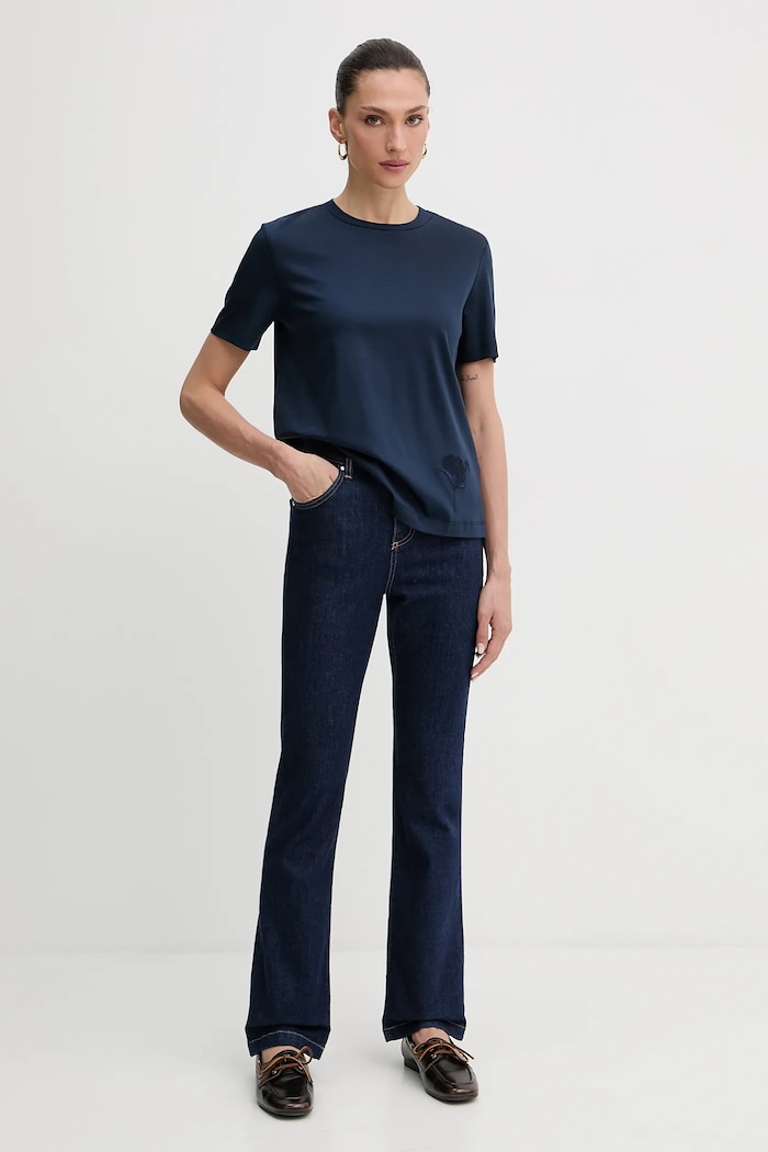 Тениска MM by Max Mara COMODO 2526946027600 тъмносин AW25