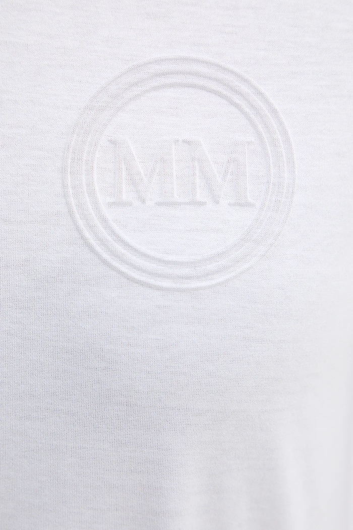 Памучна тениска MM by Max Mara GATTONI 2526946058600 бял