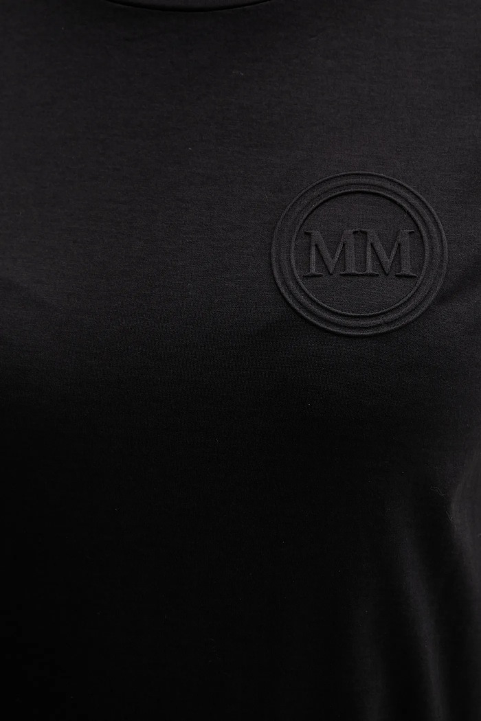 Памучна тениска MM by Max Mara GATTONI 2526946058600 черен