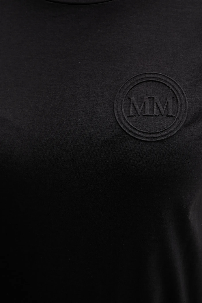 Памучна тениска MM by Max Mara GATTONI 2526946058600 черен
