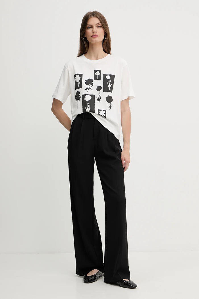 Weekend Max Mara pamut póló 2525976051600 fehér AW25