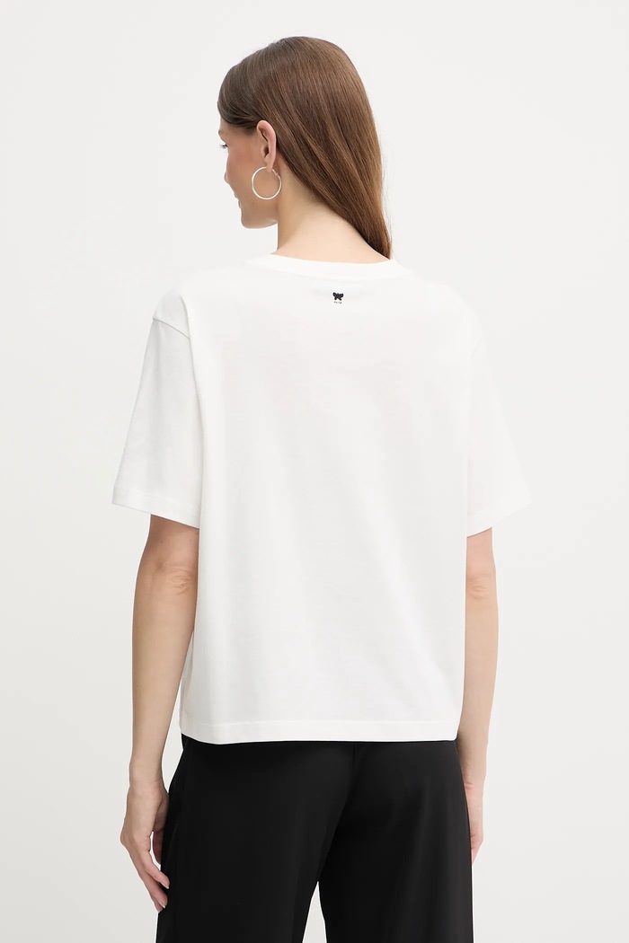 Ruházat Weekend Max Mara pamut póló 2525976051600 fehér