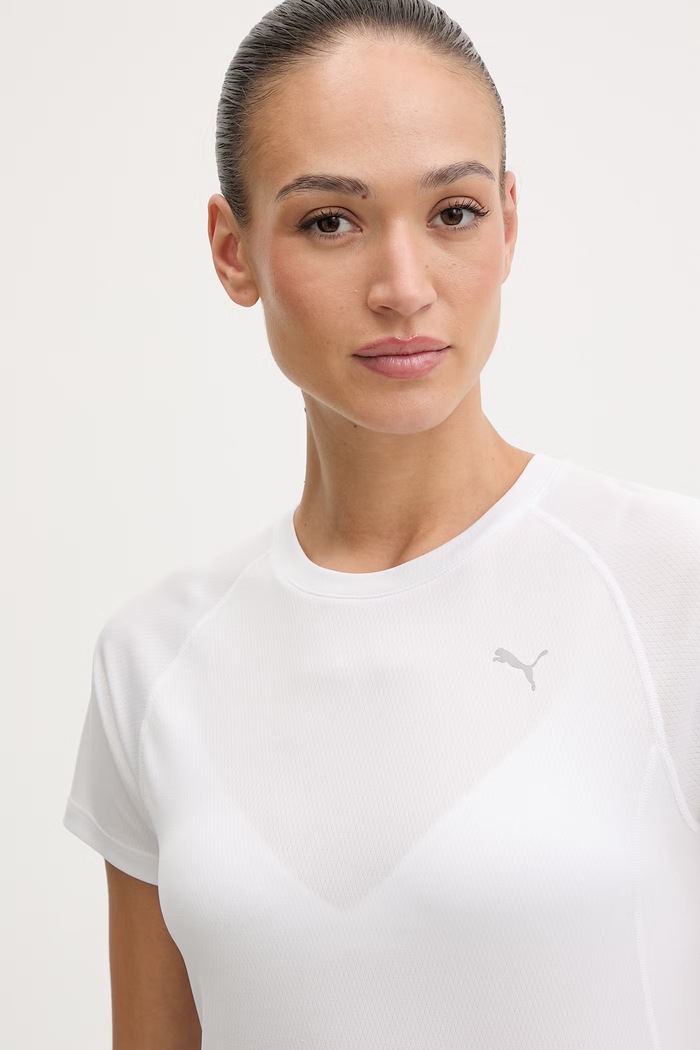 Tréningové tričko Puma biela 526578