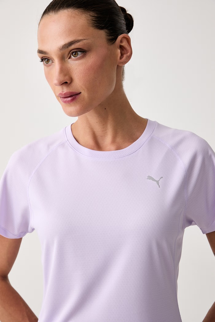 Puma T-shirt treningowy damski Run Velocity fioletowy 526578