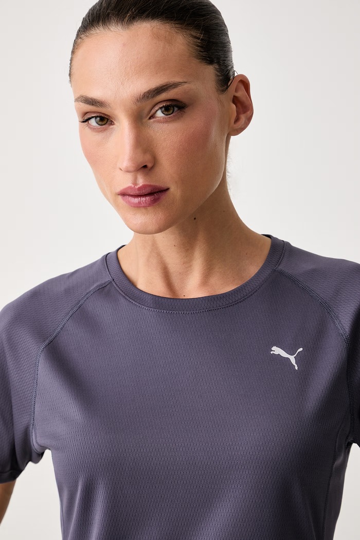 Puma T-shirt treningowy damski Run Velocity fioletowy 526578
