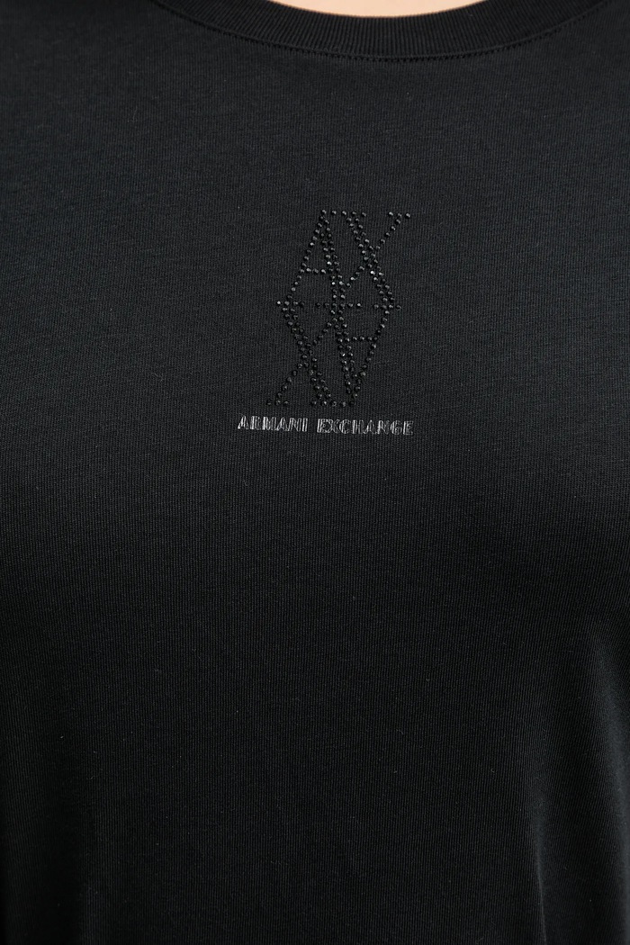 Armani Exchange longsleeve din bumbac XW001350.AF17172 negru