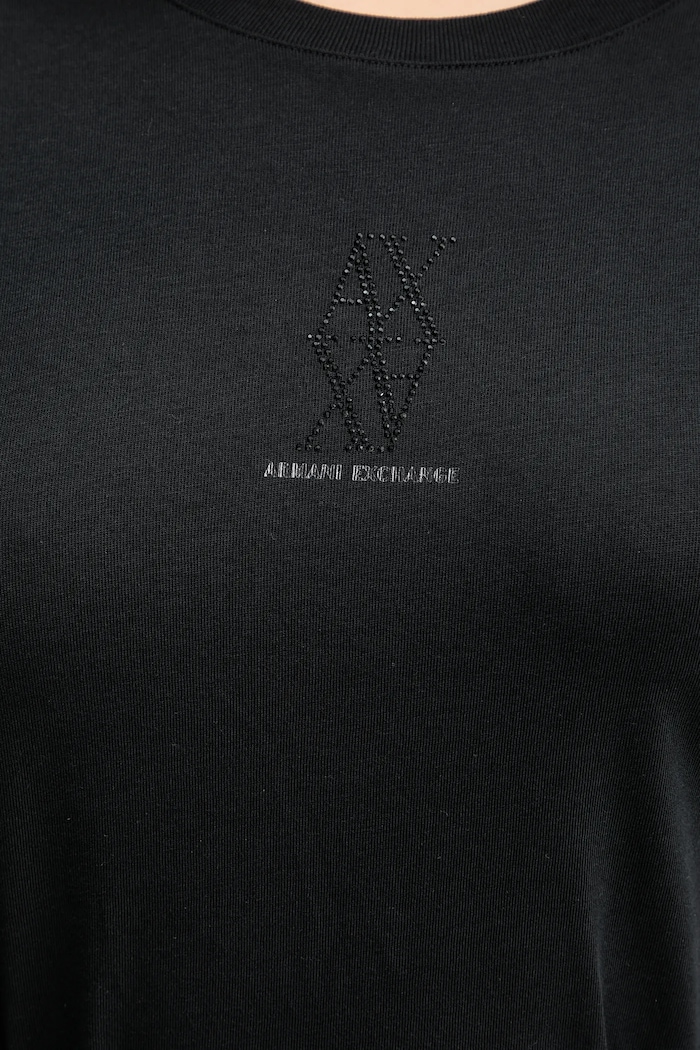 Armani Exchange longsleeve din bumbac XW001350.AF17172 negru