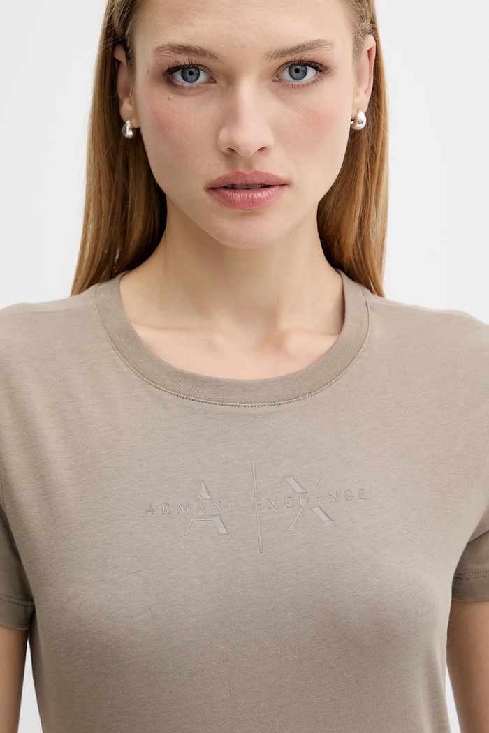 Armani Exchange tricou din bumbac verde XW001366.AF10356