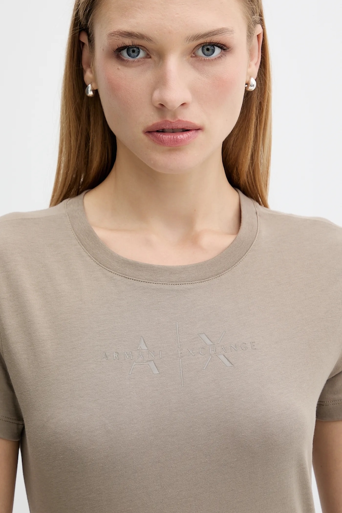 Armani Exchange tricou din bumbac verde XW001366.AF10356