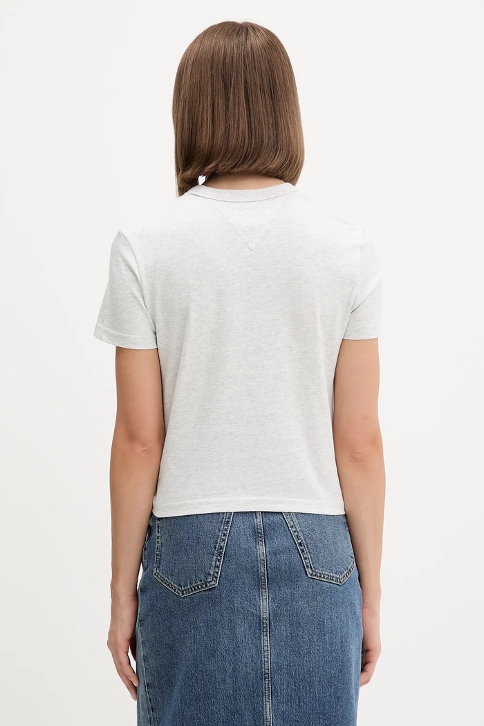 Дрехи Памучна тениска Tommy Jeans DW0DW21533 сив