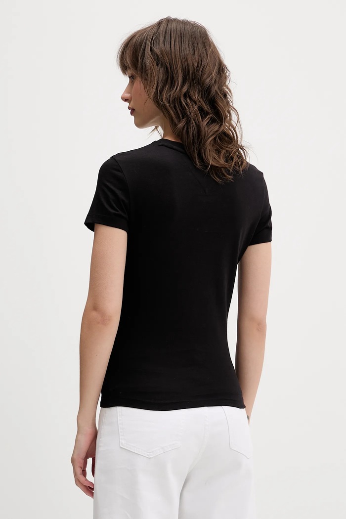 Oblečení Bavlněné tričko Tommy Jeans DW0DW21550 černá