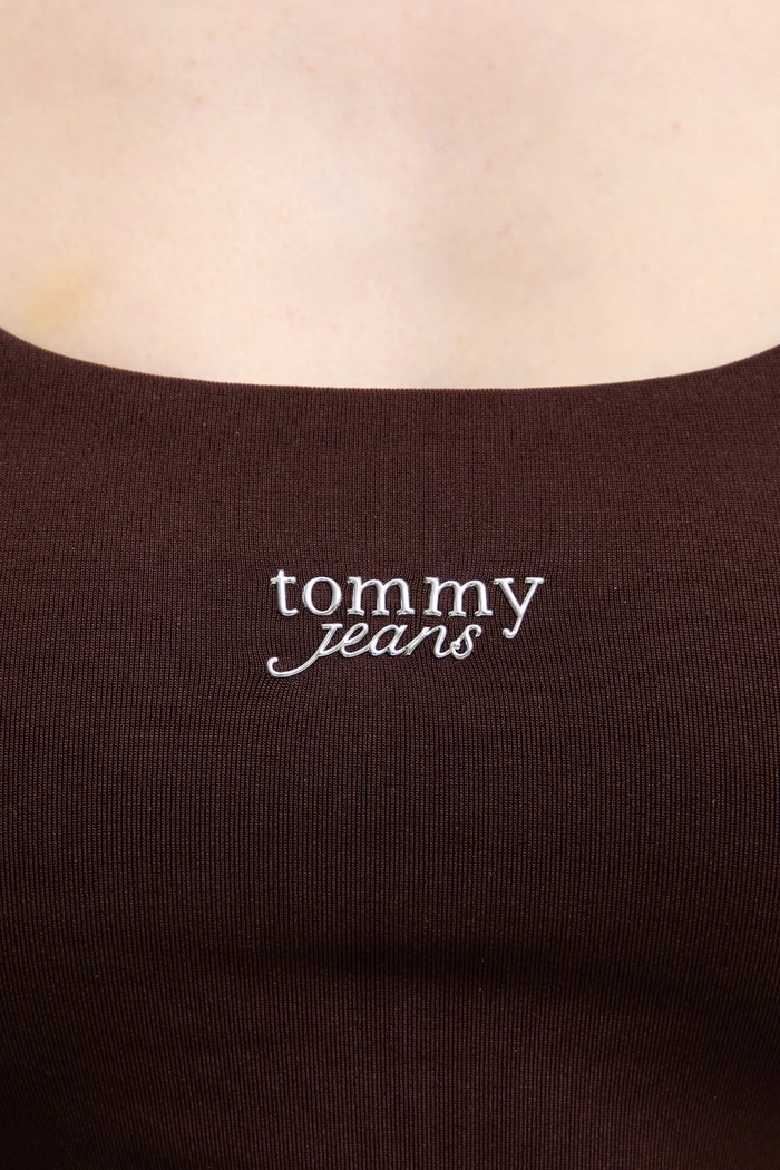 Top Tommy Jeans DW0DW21564 hnedá