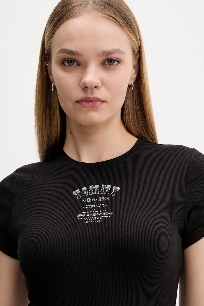 Tričko Tommy Jeans čierna DW0DW21584
