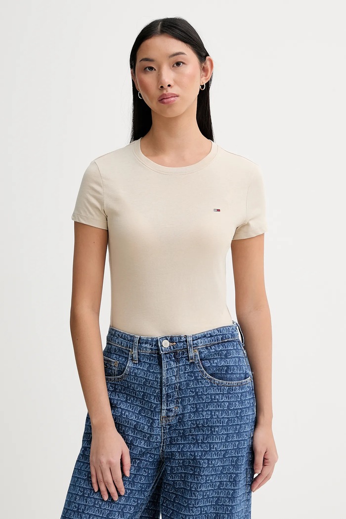Îmbrăcăminte Tommy Jeans tricou din bumbac 3-pack DW0DW22175 bej