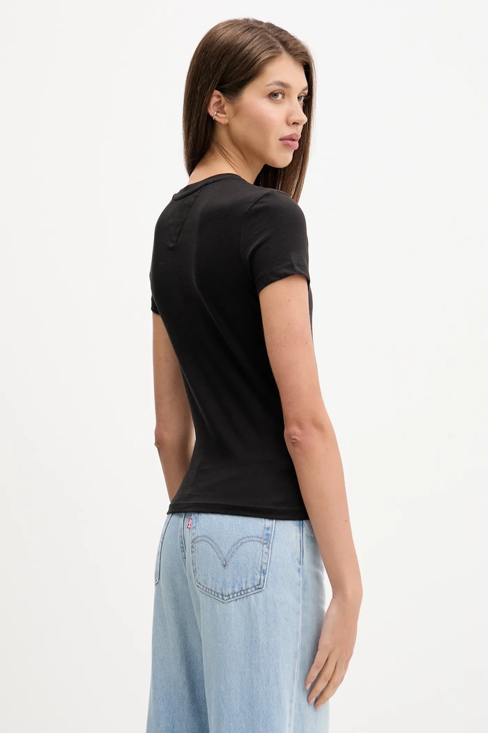 Bavlnené tričko Tommy Jeans 3-pak DW0DW22175 tmavomodrá
