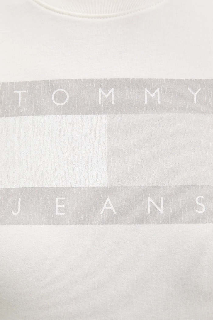 Tommy Jeans tricou pentru femei din bumbac DW0DW22562 bej