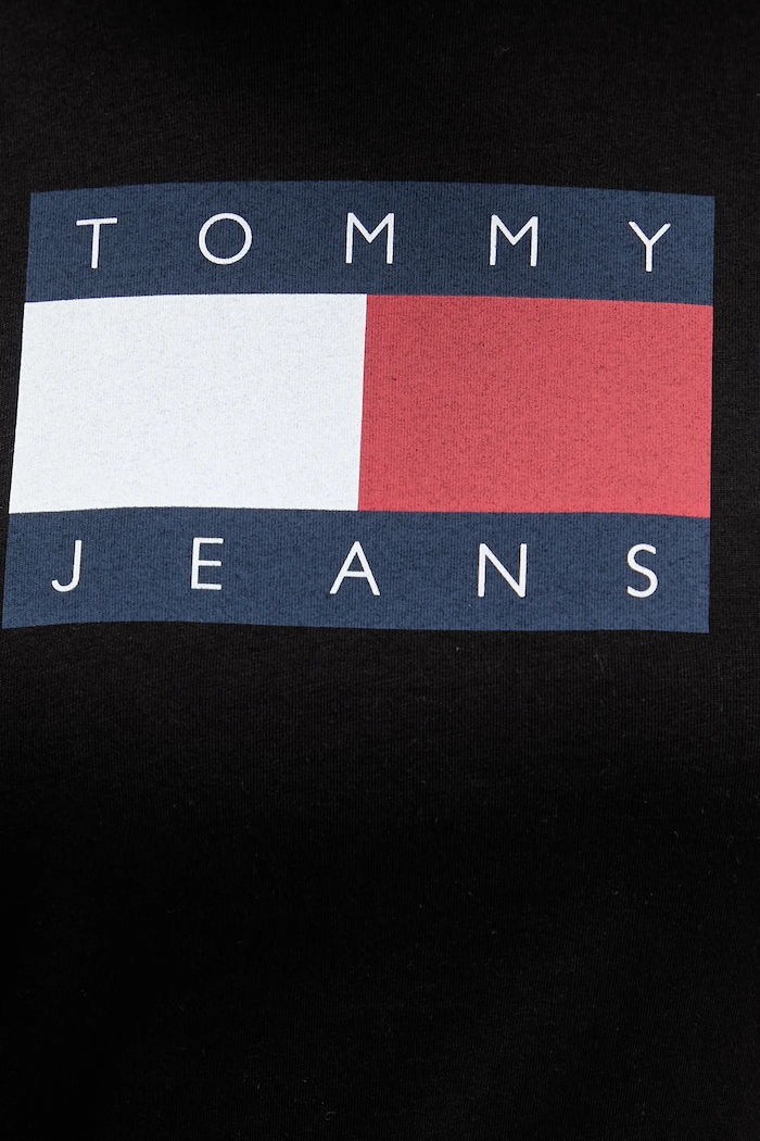 Tommy Jeans тениска дамска от памук DW0DW22562 черен