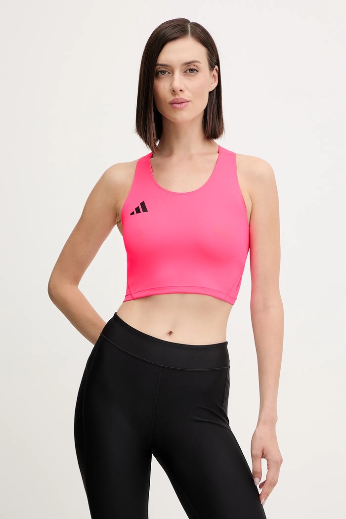 Bežecký top adidas Performance Adizero Essentials slim ružová IY5547
