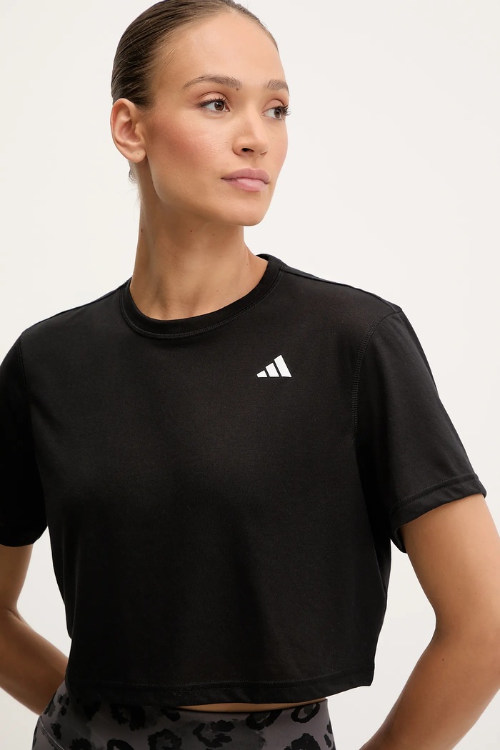 T-shirt προπόνησης adidas Performance WORKOUT ESSENTIALS μαύρο JC9555