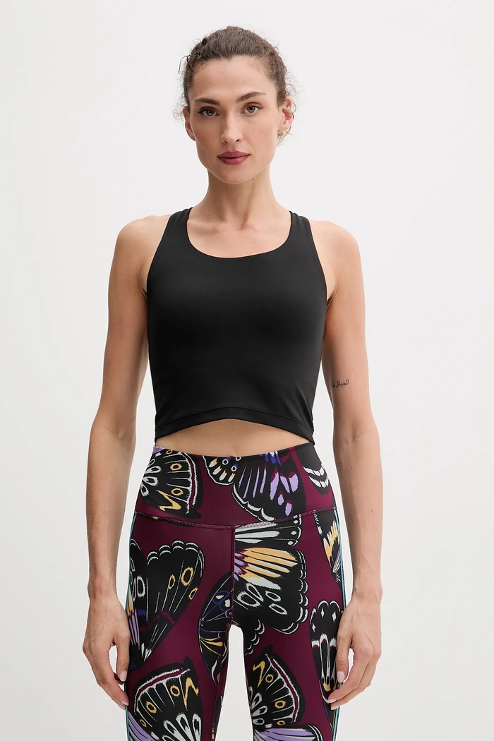 Top na jógu adidas Performance All Me slim černá JL5523
