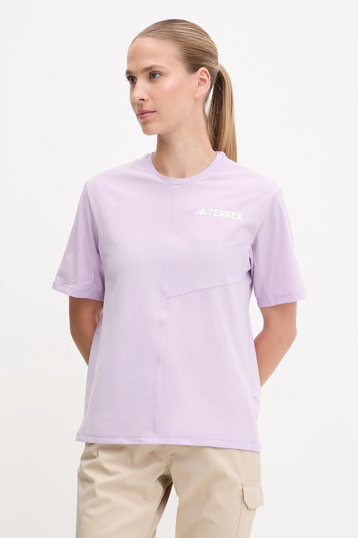 T-shirt προπόνησης adidas TERREX Multi κανονικό μωβ JN3890