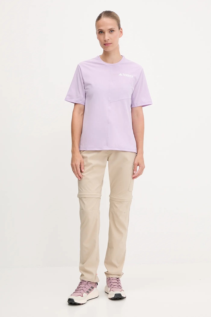 T-shirt προπόνησης adidas TERREX Multi JN3890 μωβ SS26