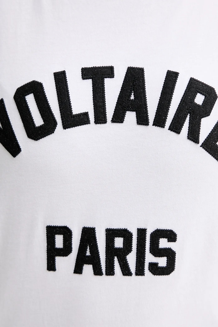 Bavlnené tričko ZADIG&VOLTAIRE JWTS02837 biela