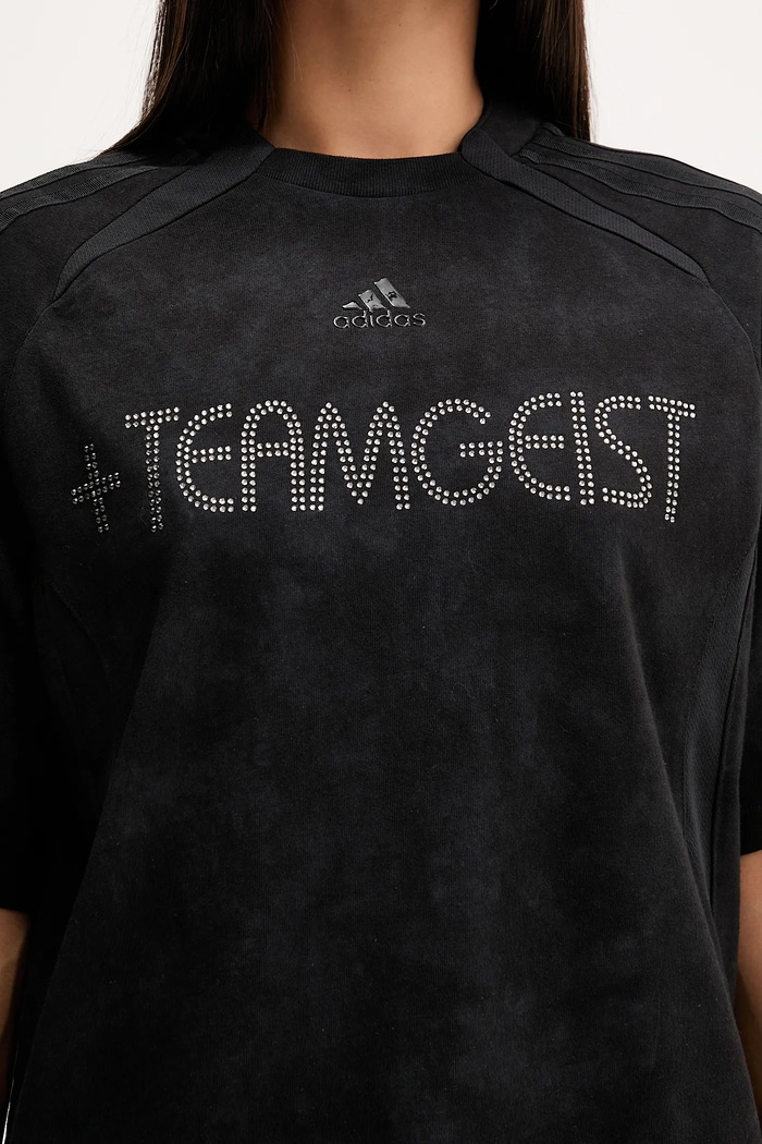 adidas Originals t-shirt bawełniany Rhinestone Tee KF3113 czarny
