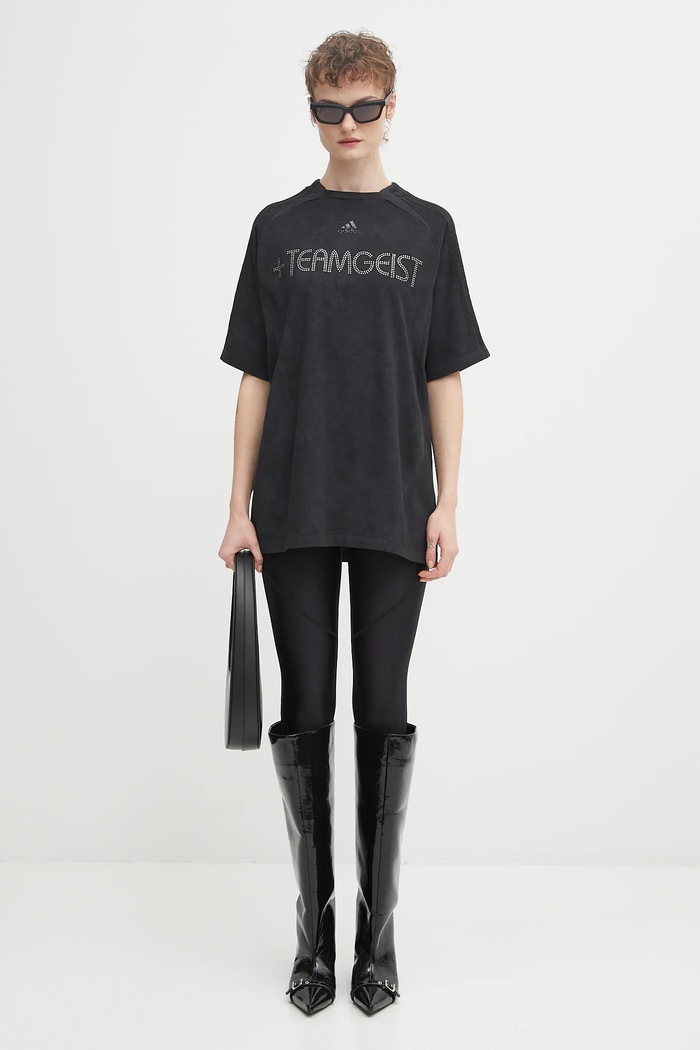 Хлопковая футболка adidas Originals Rhinestone Tee KF3113
