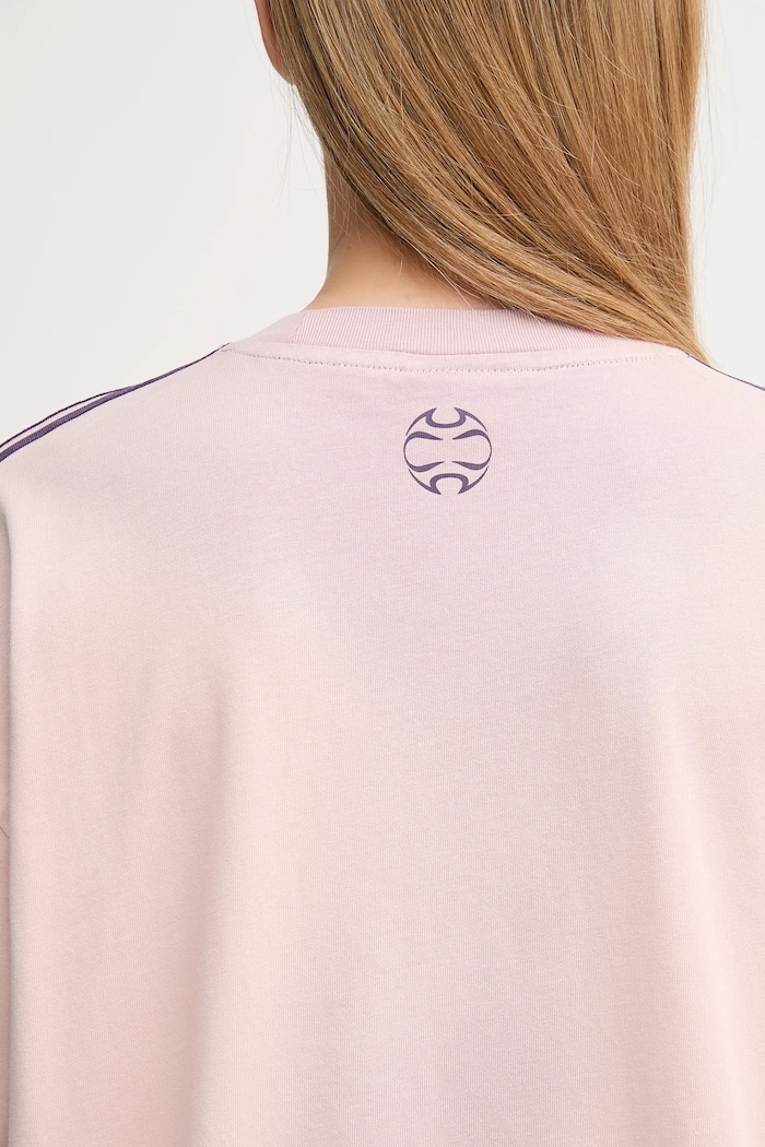 adidas Originals t-shirt bawełniany Oversized Tee KE9808 różowy