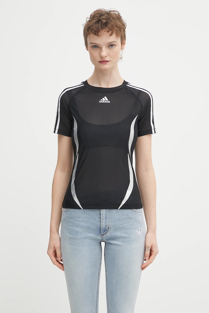 adidas Originals t-shirt Tight Sheer Tee slim black KE9795