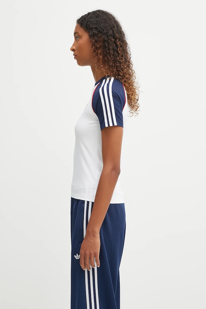 adidas Originals t-shirt 3-Stripes Raglan Slim JV7190 white AW25