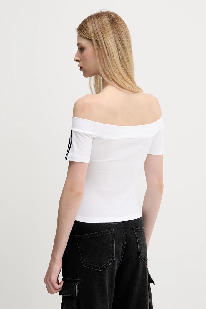 Odzież adidas Originals t-shirt Bandeau Ss JV9741 biały