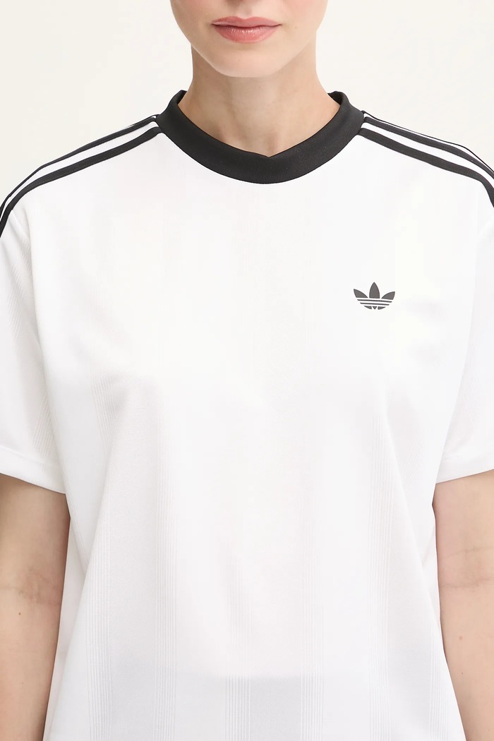 Тениска adidas Originals Jacquard Tee бял JV9647