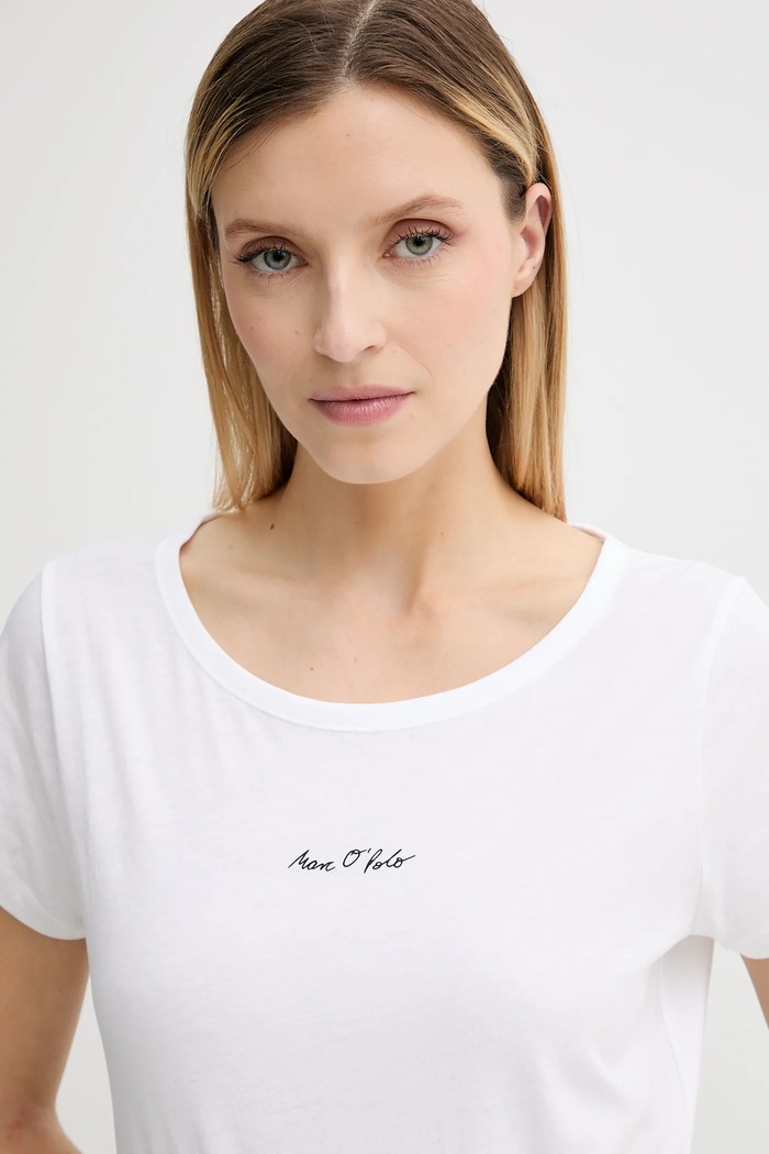 Marc O'Polo tricou din bumbac alb 506206751431
