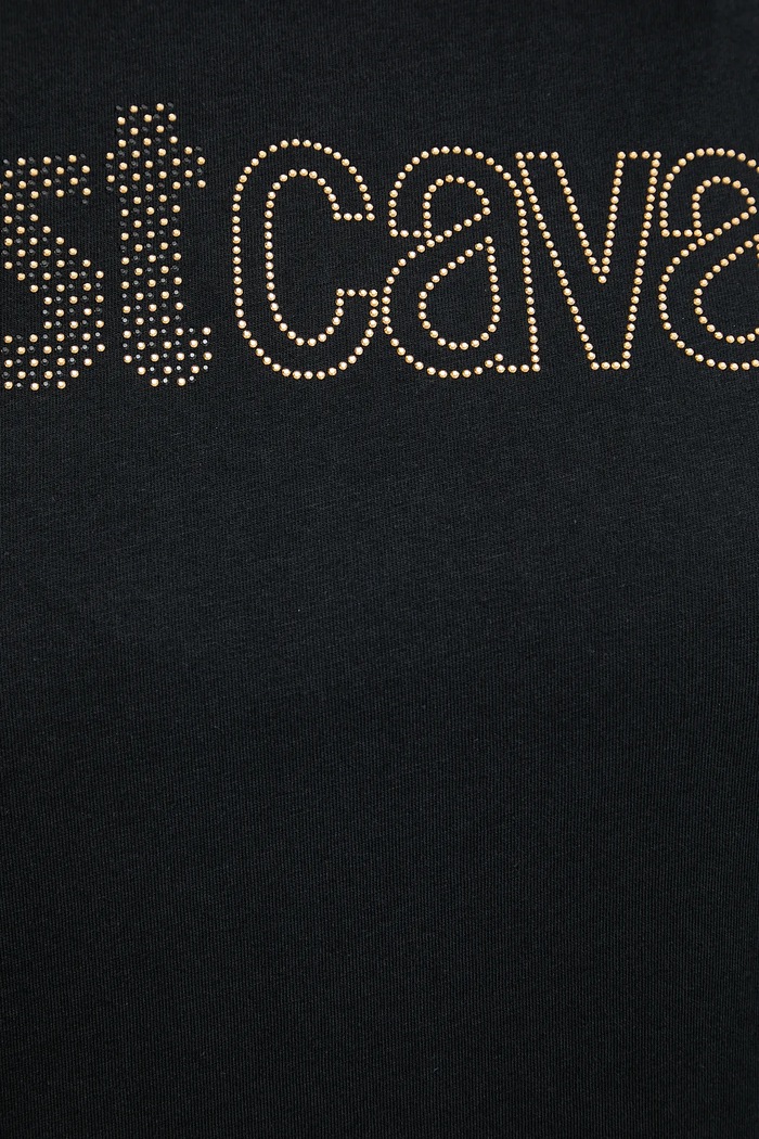 Just Cavalli tricou din bumbac 79PAHE23.CJ110 negru