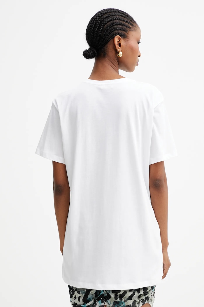 Odzież Liu Jo t-shirt bawełniany UF5260.JS923 biały