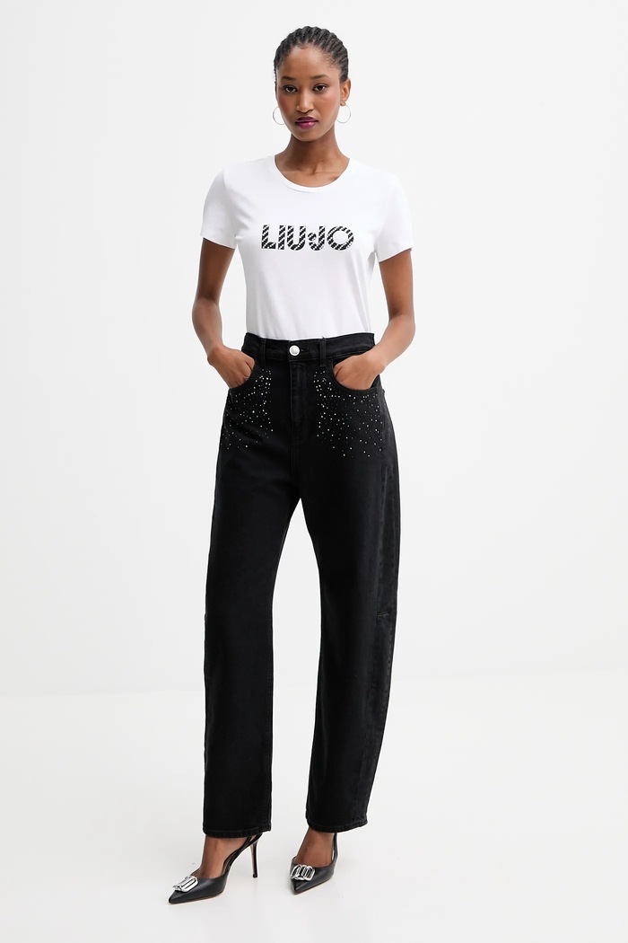 Liu Jo Bavlnené tričko Liu Jo UF5266.JS904 biela AW25