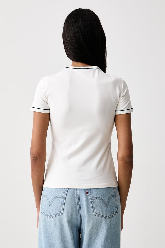 Lacoste Tričko dámské s bavlnou TF5289 béžová SS26
