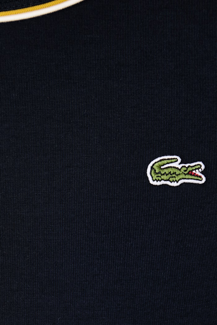 Lacoste T-shirt damski z bawełną TF5289 granatowy SS26