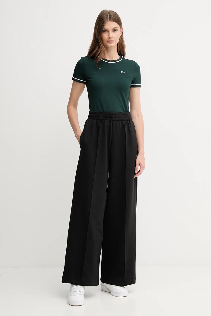 Lacoste Tricou pentru femei, din bumbac TF5289 verde SS26