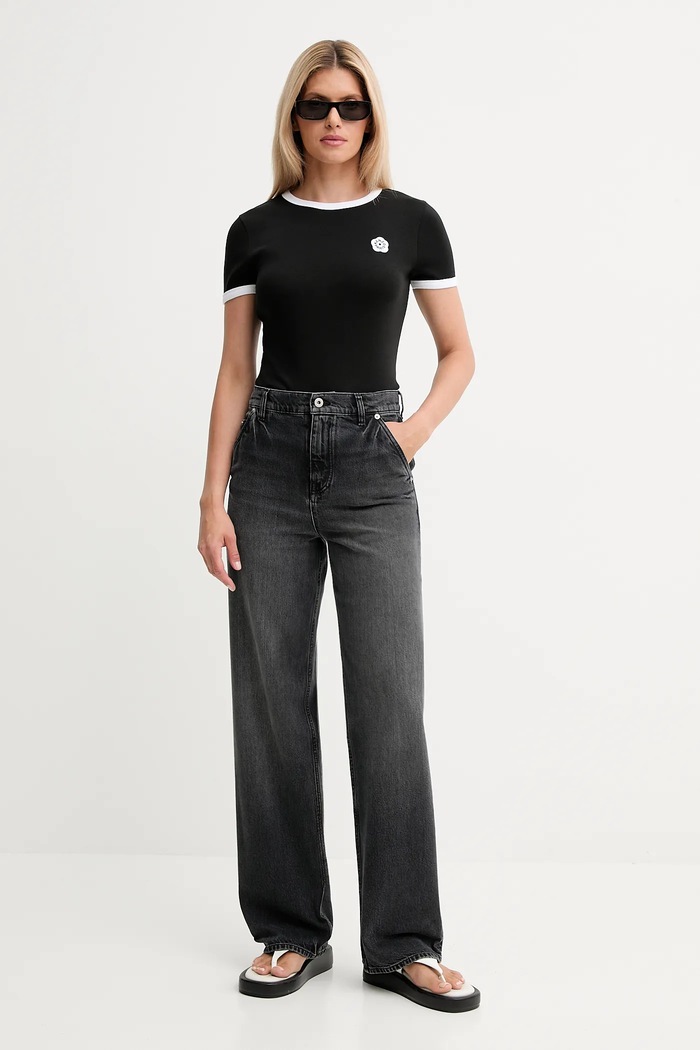 Kenzo t-shirt FF52TS1564SJ fekete AW26