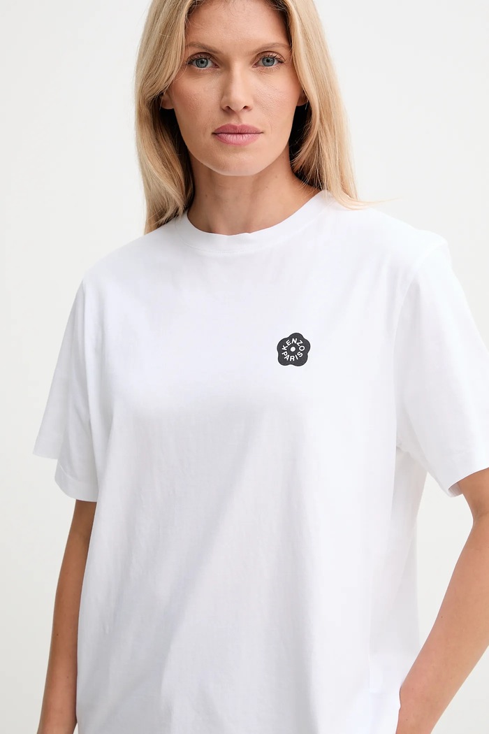 Kenzo tricou din bumbac alb FF52TS5524SO