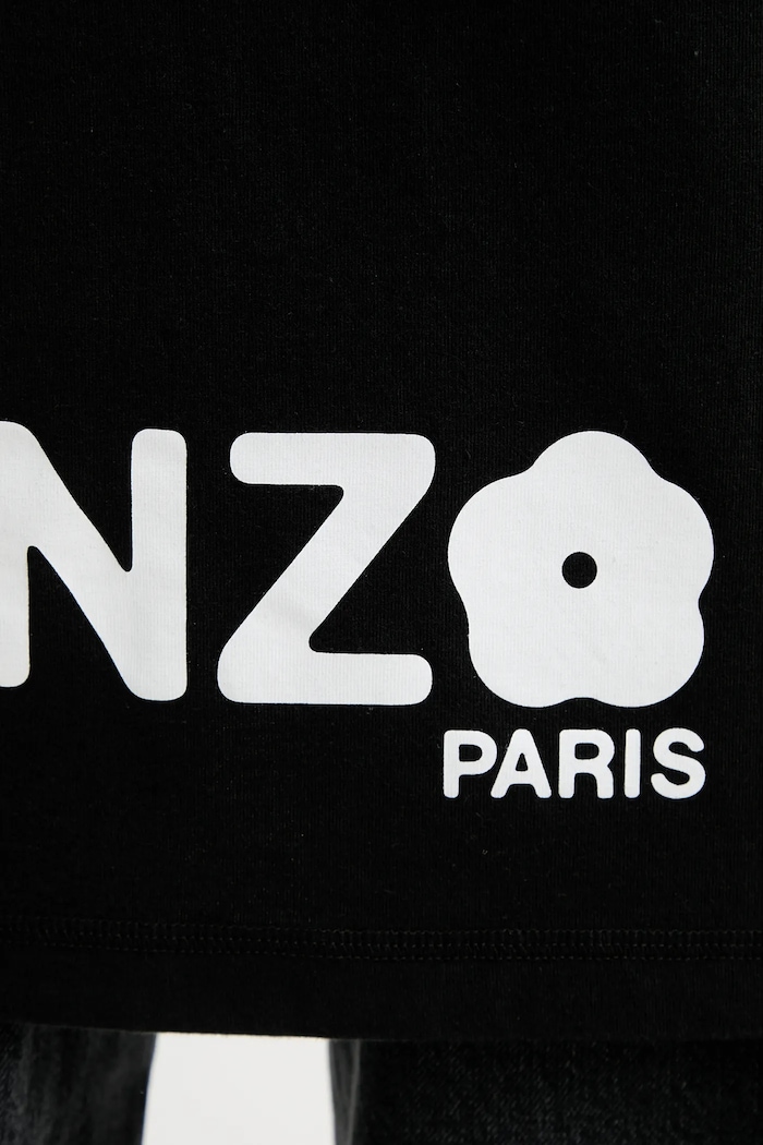 Βαμβακερό μπλουζάκι Kenzo FF52RO7914SG μαύρο