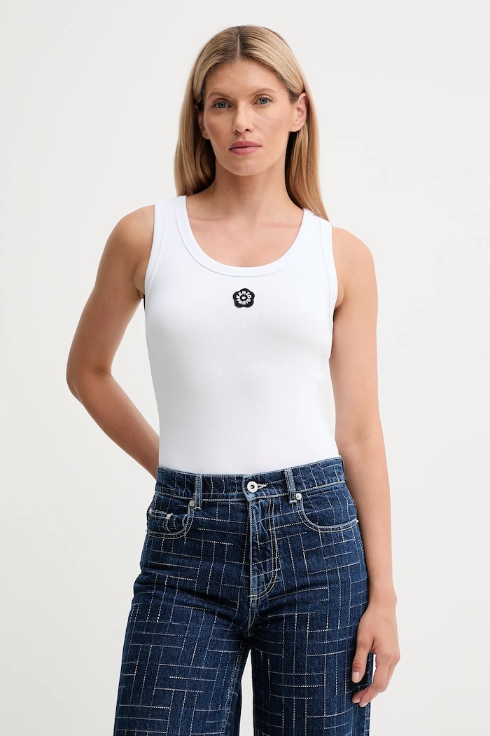 Kenzo Top alb FF52TO7384SJ
