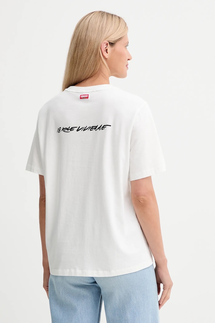 Odzież Kenzo t-shirt bawełniany Kenzo x Futura FF62TS5544SG biały